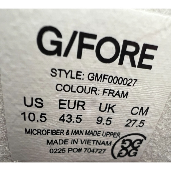 G/Fore G.112 Golf Shoes Men \'s Size 10.5 White GMF000027 New main image 14